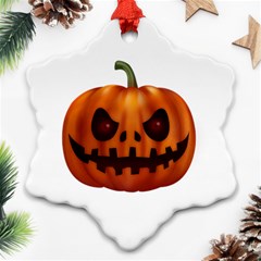 Halloween Pumpkin Ornament (snowflake) by Valentinaart