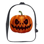 Halloween pumpkin School Bag (XL) Front