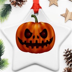 Halloween Pumpkin Ornament (star) by Valentinaart