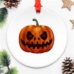 Halloween pumpkin Round Ornament (Two Sides) Front