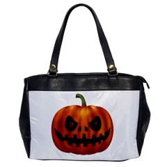 Halloween Pumpkin Office Handbags by Valentinaart