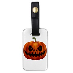 Halloween Pumpkin Luggage Tags (one Side)  by Valentinaart