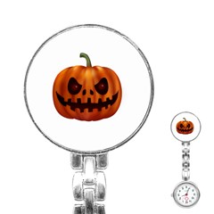 Halloween Pumpkin Stainless Steel Nurses Watch by Valentinaart