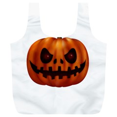 Halloween Pumpkin Full Print Recycle Bags (l)  by Valentinaart