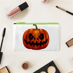 Halloween Pumpkin Cosmetic Bag (xs) by Valentinaart