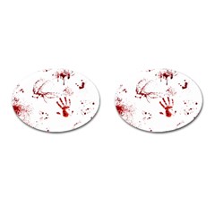 Massacre  Cufflinks (oval) by Valentinaart