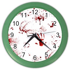 Massacre  Color Wall Clocks by Valentinaart