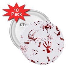 Massacre  2 25  Buttons (10 Pack)  by Valentinaart