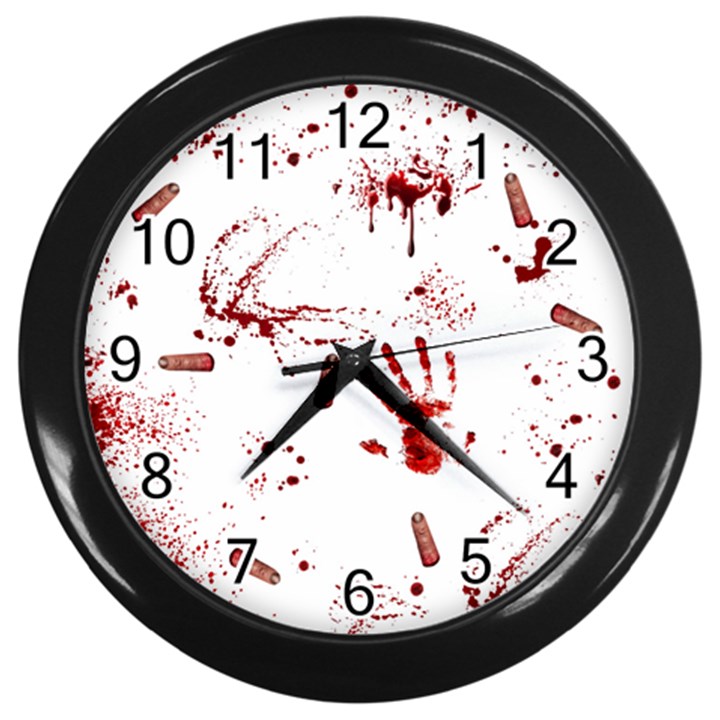 Massacre  Wall Clocks (Black)