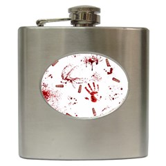 Massacre  Hip Flask (6 Oz) by Valentinaart