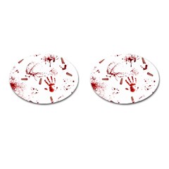 Massacre  Cufflinks (oval) by Valentinaart