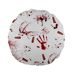 Massacre  Standard 15  Premium Round Cushions by Valentinaart