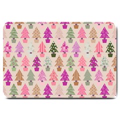 Christmas Tree Pattern Large Doormat  by Valentinaart