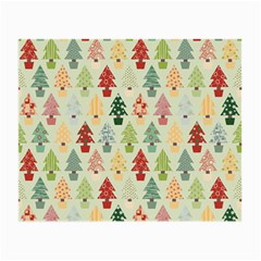 Christmas Tree Pattern Small Glasses Cloth by Valentinaart