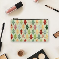 Christmas Tree Pattern Cosmetic Bag (small)  by Valentinaart