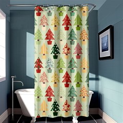 Christmas Tree Pattern Shower Curtain 36  X 72  (stall)  by Valentinaart