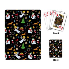 Christmas Pattern Playing Card by Valentinaart