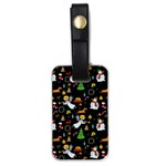 Christmas pattern Luggage Tags (One Side)  Front