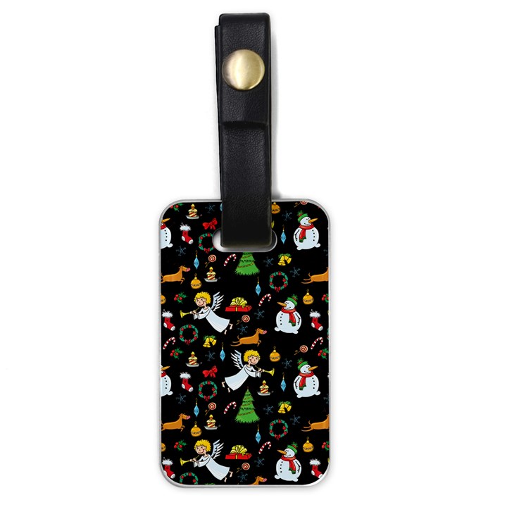 Christmas pattern Luggage Tags (One Side) 