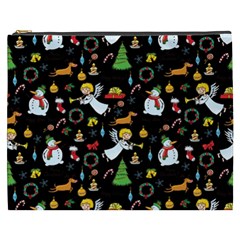 Christmas Pattern Cosmetic Bag (xxxl)  by Valentinaart