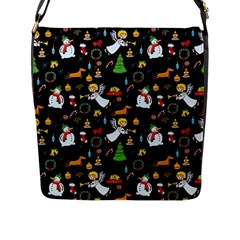 Christmas Pattern Flap Messenger Bag (l)  by Valentinaart