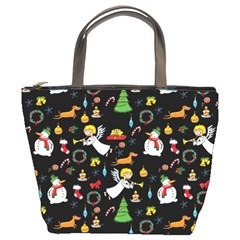 Christmas Pattern Bucket Bags by Valentinaart