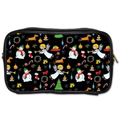 Christmas Pattern Toiletries Bags 2-side by Valentinaart