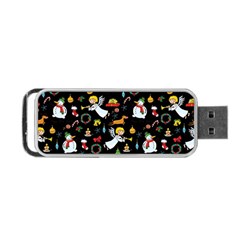 Christmas Pattern Portable Usb Flash (one Side) by Valentinaart