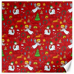 Christmas Pattern Canvas 12  X 12   by Valentinaart