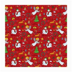 Christmas Pattern Medium Glasses Cloth (2-side) by Valentinaart