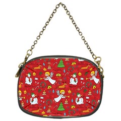 Christmas Pattern Chain Purses (one Side)  by Valentinaart