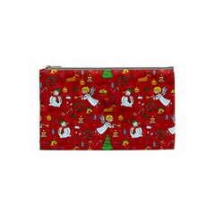 Christmas Pattern Cosmetic Bag (small)  by Valentinaart