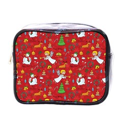 Christmas Pattern Mini Toiletries Bags by Valentinaart