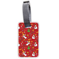 Christmas Pattern Luggage Tags (one Side)  by Valentinaart