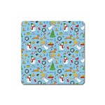 Christmas pattern Square Magnet Front