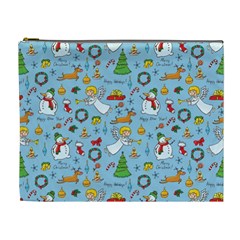 Christmas Pattern Cosmetic Bag (xl) by Valentinaart