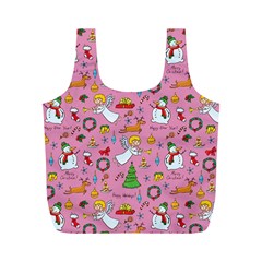 Christmas Pattern Full Print Recycle Bags (m)  by Valentinaart