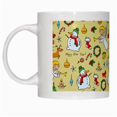 Christmas Pattern White Mugs by Valentinaart