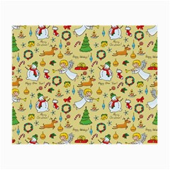 Christmas Pattern Small Glasses Cloth by Valentinaart