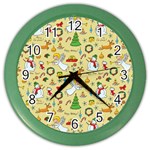 Christmas pattern Color Wall Clocks Front