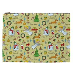 Christmas Pattern Cosmetic Bag (xxl)  by Valentinaart