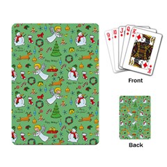 Christmas Pattern Playing Card by Valentinaart