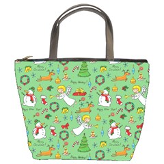 Christmas Pattern Bucket Bags by Valentinaart