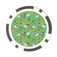 Christmas Pattern Poker Chip Card Guard (10 Pack) by Valentinaart