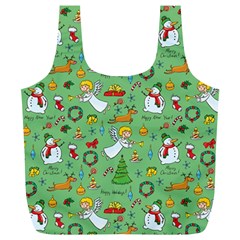 Christmas Pattern Full Print Recycle Bags (l)  by Valentinaart