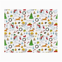 Christmas Pattern Small Glasses Cloth (2-side) by Valentinaart