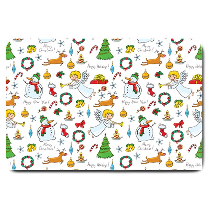 Christmas pattern Large Doormat 