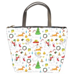 Christmas Pattern Bucket Bags by Valentinaart