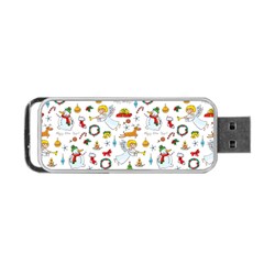 Christmas Pattern Portable Usb Flash (one Side) by Valentinaart