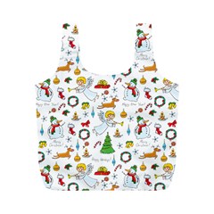 Christmas Pattern Full Print Recycle Bags (m)  by Valentinaart